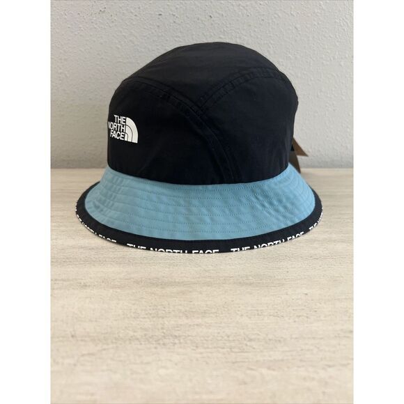 The North Face Mens Sz S/M Cypress Bucket Hat Black Blue Reef Waters - Picture 2 of 6
